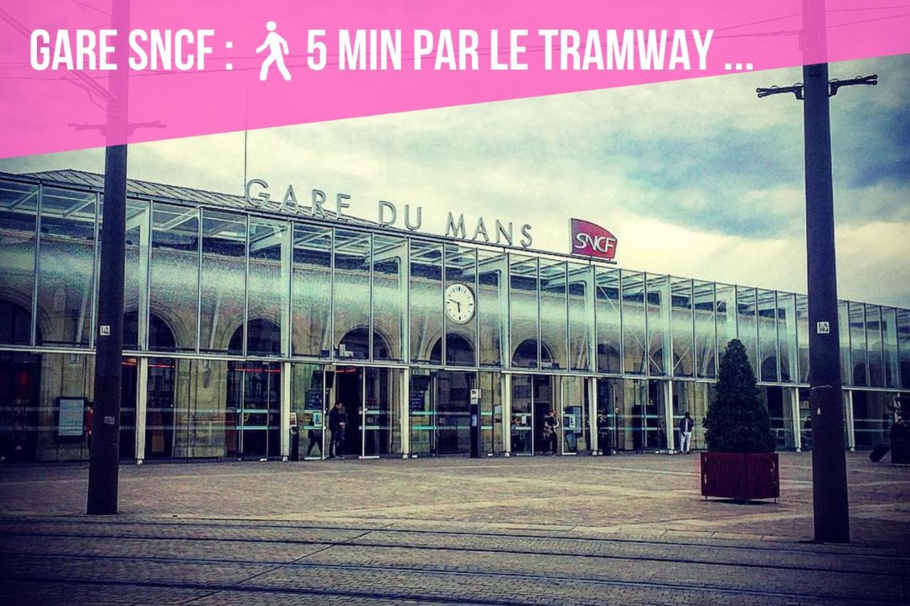 Апартаменты Tramway 11 Jaures Cosy Proche Gare Ле-Ман Экстерьер фото